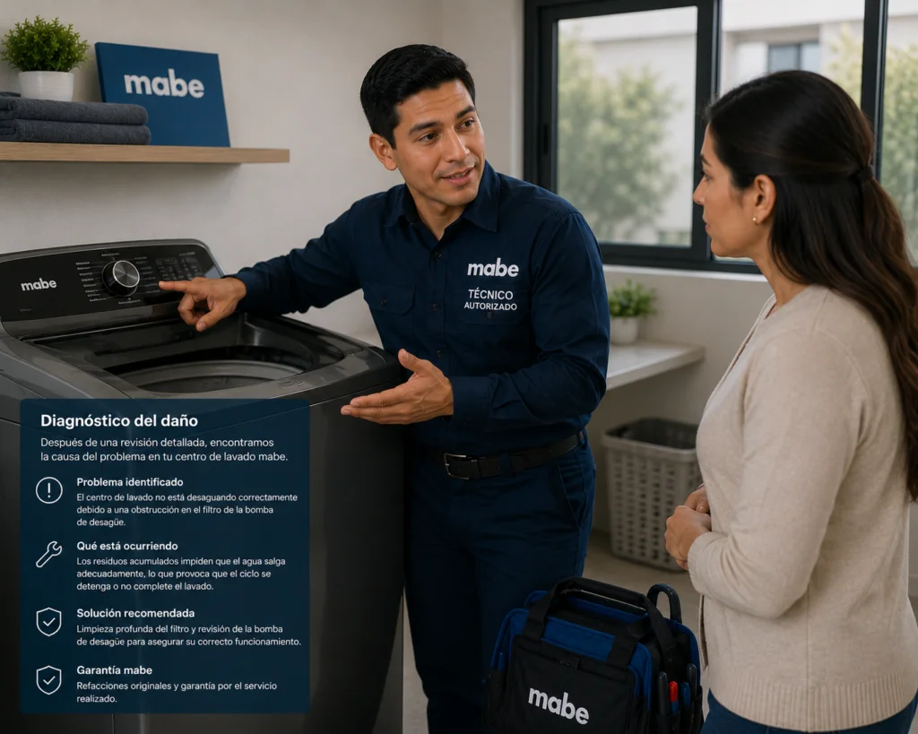 Técnico Mabe atendiendo neveras Mabe en Cali